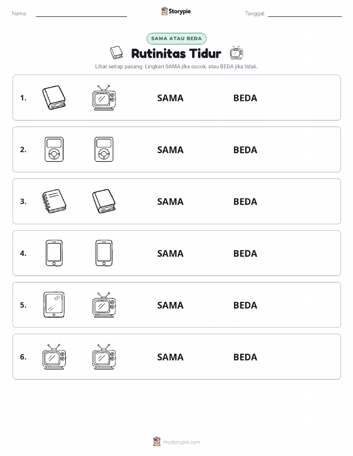 Sama atau Berbeda