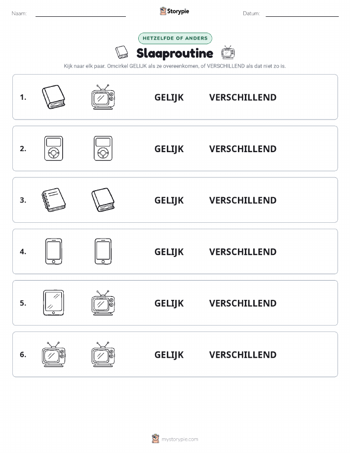 Zelfde of Verschillend