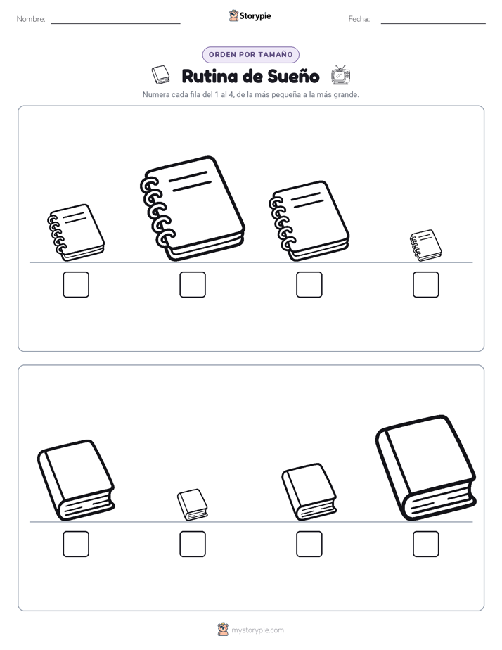 Orden de Tamaños