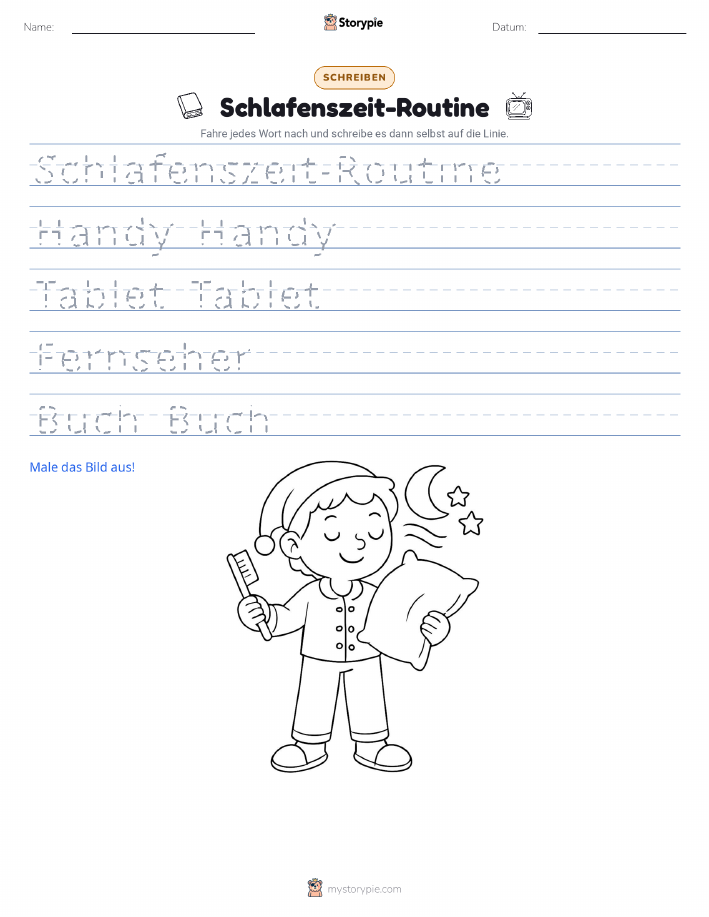 Schreibübung