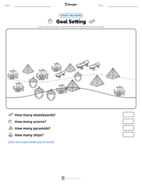 Goal Setting printable worksheet preview