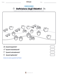 Anteprima della scheda stampabile di Definizione degli Obiettivi