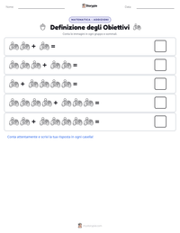 Anteprima della scheda stampabile di Definizione degli Obiettivi