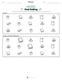 Goal Setting printable worksheet preview