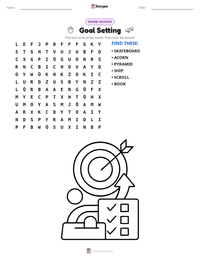 Goal Setting printable worksheet preview