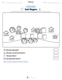 Prabaca lembar kerja cetak Carl Rogers