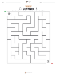 Carl Rogers druckbare Arbeitsblatt Vorschau