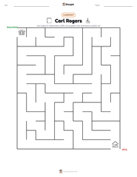 Carl Rogers yazdırılabilir çalışma sayfası önizlemesi