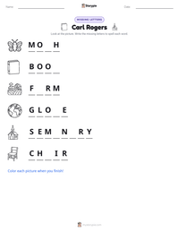 Carl Rogers printable worksheet preview