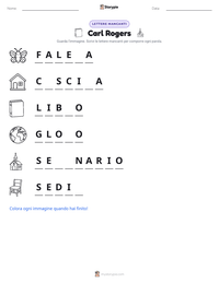 Anteprima della scheda stampabile di Carl Rogers