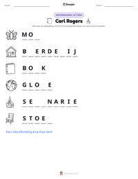 Carl Rogers afdrukbare werkblad voorbeeld