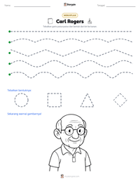 Prabaca lembar kerja cetak Carl Rogers