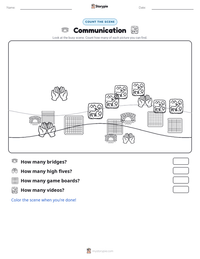 Communication printable worksheet preview