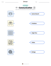 Communication printable worksheet for kids
