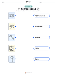 Scheda stampabile di Comunicazione per bambini