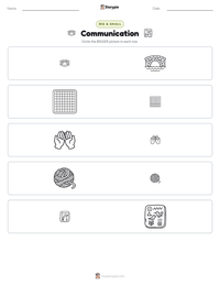 Communication printable worksheet preview