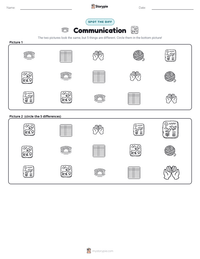 Communication printable worksheet preview