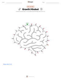 Growth Mindset printable worksheet preview
