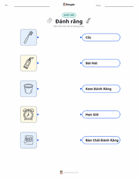 Tài liệu in sẵn Đánh răng cho trẻ em