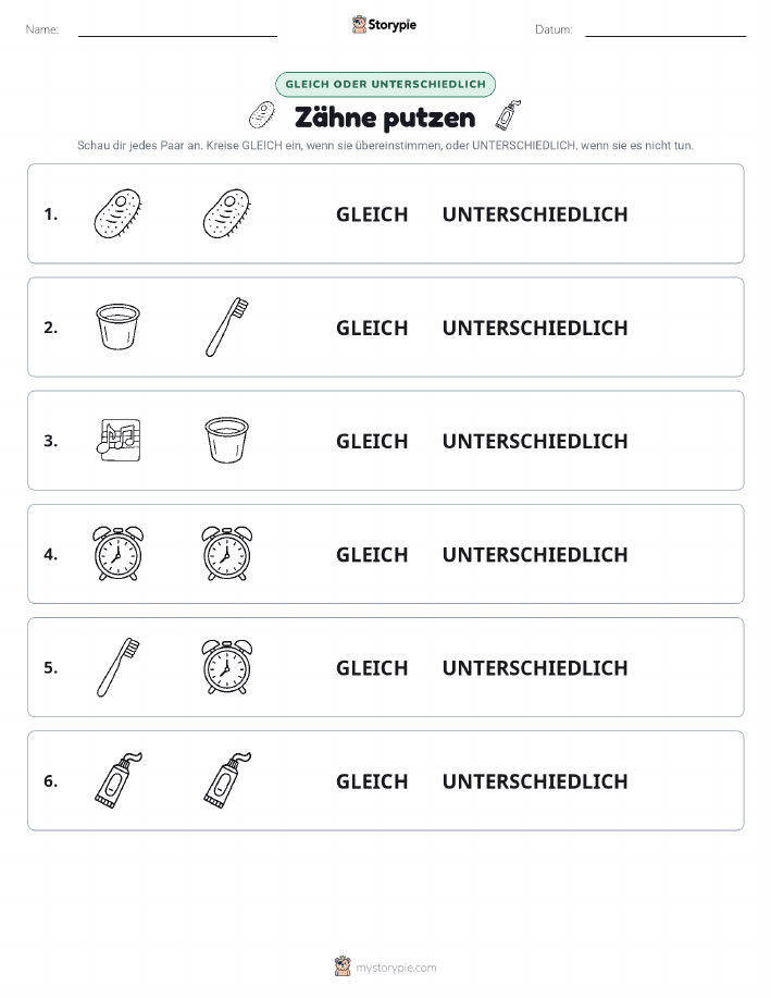 Gleich oder Anders
