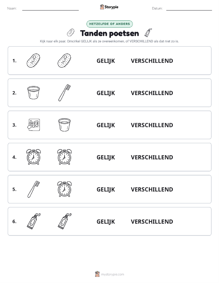 Zelfde of Verschillend
