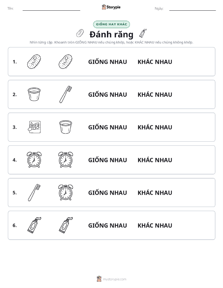 Giống Hay Khác