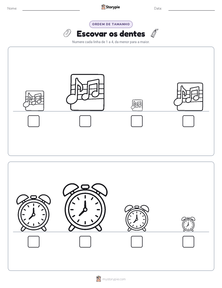 Ordem de Tamanho