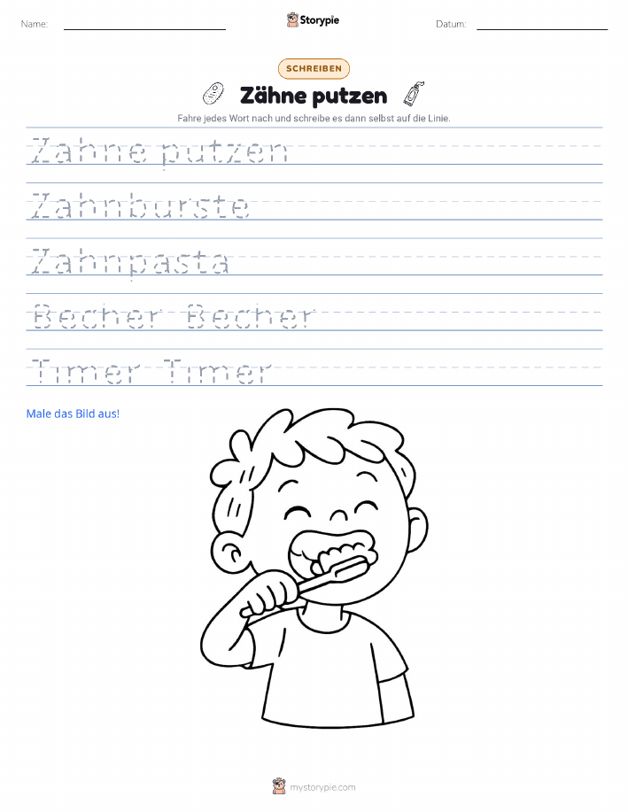 Schreibübung