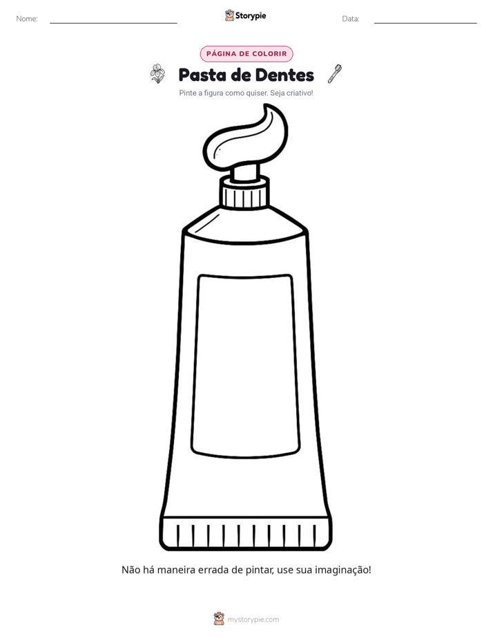 Página para colorir