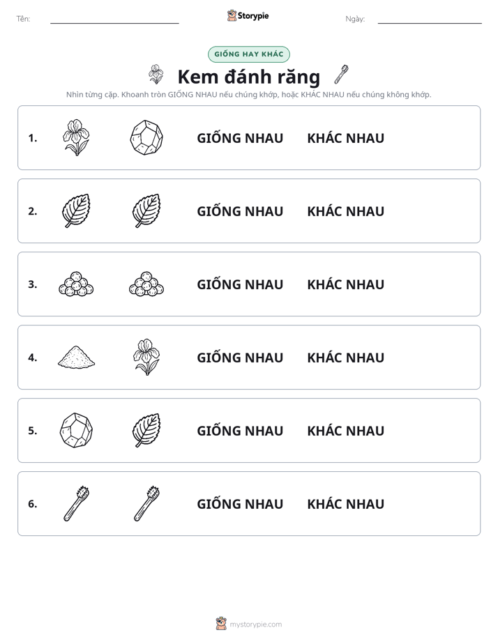 Giống Hay Khác