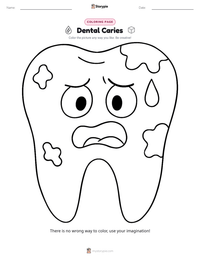 Dental Caries printable worksheet preview