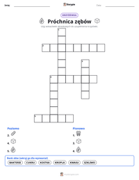 Podgląd drukowalnego arkusza ćwiczeń Próchnica zębów