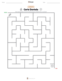 Anteprima della scheda stampabile di Carie Dentale