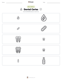 Dental Caries printable worksheet preview