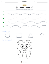 Dental Caries printable worksheet preview
