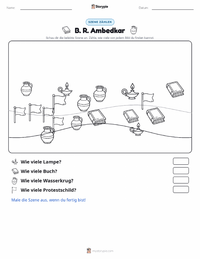 B. R. Ambedkar druckbare Arbeitsblatt Vorschau
