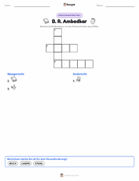B. R. Ambedkar druckbare Arbeitsblatt Vorschau
