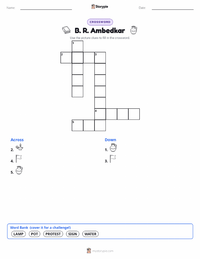 B. R. Ambedkar printable worksheet preview