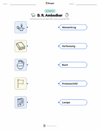B. R. Ambedkar druckbare Arbeitsblatt für Kinder