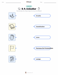Feuille de travail imprimable B. R. Ambedkar pour les enfants