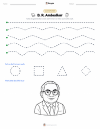 B. R. Ambedkar druckbare Arbeitsblatt Vorschau