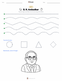 Aperçu de la feuille de travail imprimable B. R. Ambedkar