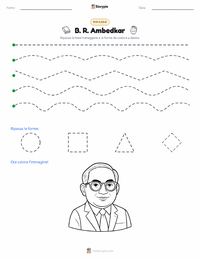 Anteprima della scheda stampabile di B. R. Ambedkar