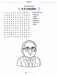 Anteprima della scheda stampabile di B. R. Ambedkar