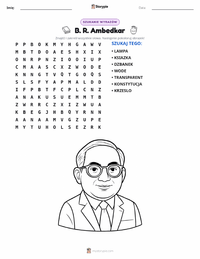 Podgląd drukowalnego arkusza ćwiczeń B. R. Ambedkar