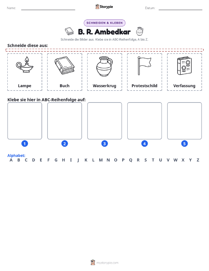 Schneiden & Einfügen Alphabet