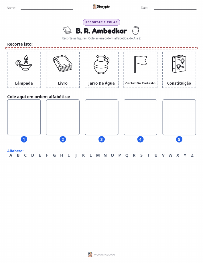 Recortar & Colar Alfabeto