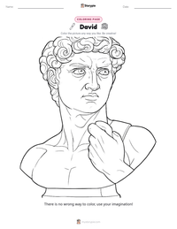 David printable worksheet preview