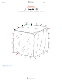 David printable worksheet preview