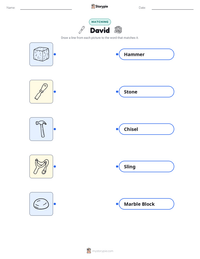 David printable worksheet preview